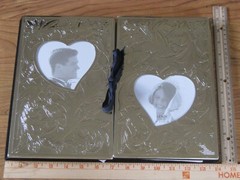 LENOX Silver-Plated Wedding Promises Double Photo Album Holds 4 x 6 photos NEW