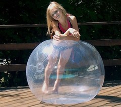 48″ CRYSTAL CLEAR Inflatable Beach Ball – Glossy Vinyl Pool / Wedding Party Toy