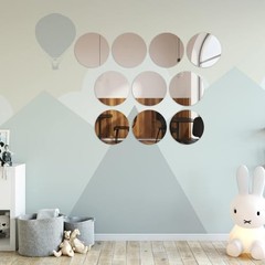 Pack Acrylic Round Mirrors Non Glass Round Mirror Plate Self 6 inches/15 cm 10