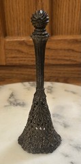 Vintage Brass Tussie Mussie Posy Holder – Ornate Filigree Victorian Revival W1