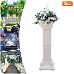 2/4Pcs Wedding Roman Column Greek Pillars Plastic Flower Pots Holder Party Decor