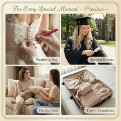 Wedding Emergency Kit for Brides, Champagne White, 100+ Pieces, All-in-One
