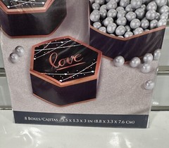 Rose Gold & Navy Love Favor Boxes (8 pc )