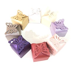 (20 PACK) BUTTERFLY TOP BOXES 2.5″ x 2.5″ party favor wedding candy gift jewelry