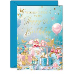 Beautiful Gold 80th Birthday Cards for Women Men – Fantastic Golden Presents …