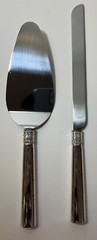 VERA WANG WEDGWOOD WITH LOVE CAKE KNIFE & SERVER 2 PIECE BOX SET