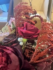 Ling Moment’s Red Burgundy/Marsala Wedding Bouquet