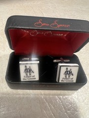 New!! Father Of The Groom Bone China Cufflinks