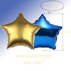 Birthday Decorations Royal blue Gold -Happy birthday Balloon Foil Banner for …