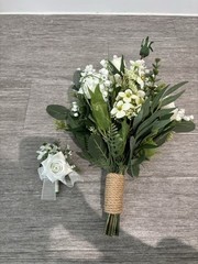 Wedding Bouquet And Boutonnière