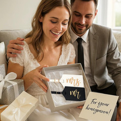 Mr and Mrs Luggage Tags, Bridal Shower Gift Honeymoon Gifts Wedding Gifts for Br