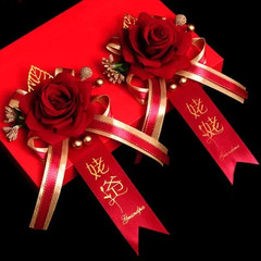 Wedding Corsage Wedding Artificial Flower Bride and Groom Corsage Wedding Suppli