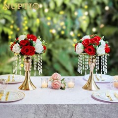Modern 10-Piece Crystal Stand for Wedding Centerpieces
