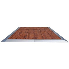 Portable Dance Floor 9′ x 9′ Commercial Wood Grain Event Party Waterproof Tiles