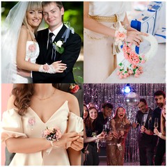 Rose Bridesmaid Wrist Flower Corsage Artificial Bride Wrist Corsage Cream