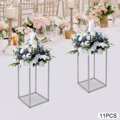 11pcs Wedding Flower Stands Flower Holder Rectangular For Wedding Decorations