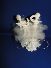 New Vintage Wilton Petite «Celestial Twins» wedding Cake Top 1001-554R