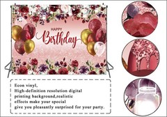 7x5ft Happy Birthday Decorations Women Girls Birthday Party Backdrop Glitter …
