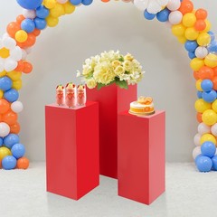 3PCS Iron Display Pedestal Stand, Display Pillars for Birthday Party Wedding NEW