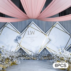 6PCS 5x15FT Ceiling Drapes Ceiling Draping Backdrop Curtains for Party Wedding