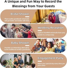 Retrovox Audio Guest Book Wedding Phone And Signage Guest Audio Message Book