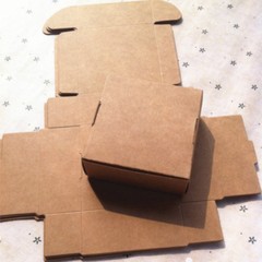 300 Kraft Paper Boxes Business Logo Print Gift Soap Jewelry chocolate Cookie Box