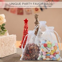 Multicolor Organza Bags 50 Pack 5×7 in, 1 count (Pack of 50) 10 Colors