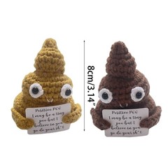 Cute Handmade Poo Crochet Toy Perfect Outdoor Traveling Camping Hiking