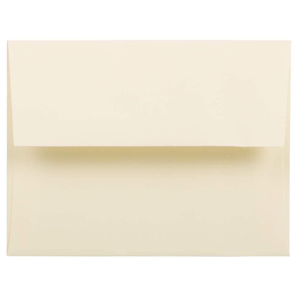 JAM PAPER A2 Strathmore Invitation Envelopes – 4 3/8 x 5 3/4 – A2, Ivory Wove