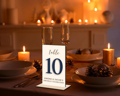 Personalised Engraving & 3D Raised Wooden MDF Wedding Table Number