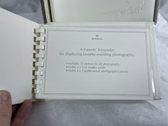 Vintage Wedding Hallmark Set-1984 Spiral /Photo Albums & 2006 Wilson Cake Top