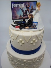 Funny Auto Mechanic Cake Topper Reception Wedding Day Bride Groom Funny