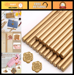 20pcs Antique Gold Sealing Wax Sticks for Wedding Invitations, Letters & Crafts