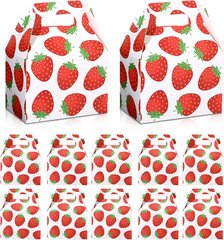 22 Pcs Strawberry Party Favor Boxes Strawberry Candy Treat Goody Gift Boxes for