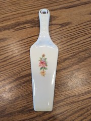 Vintage Decorative Porcelain Cake Server Cutter Holiday Wedding Birthday Etc.
