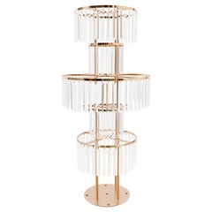 5 Tier Crystal Flower Stand Wedding Centerpieces For Tables Tall Flower Stand
