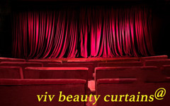 THEATER/STAGE Red-B Vintage Classic Velvet Curtain Drape 9-15ft H Sound Proof