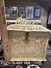 DIY Wedding Card Box with Lock 9.8”(L) 7.8”(W) 7.2”(H)