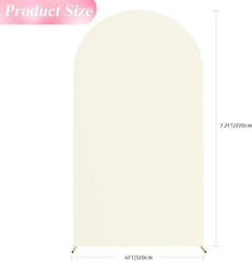 Versatile 7.2FT Spandex Arch Backdrop Cover – Ideal for Weddings and Parties