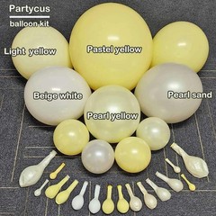 Yellow Balloon Arch Kit Double 5 inches, 12 18