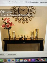 Glasseam 12-Gold Cylinder Vases/Pillers For Candles/Center Pieces 6-6” & 6-4”