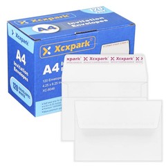 Xxcxpark 120 Qty Printable A4 120 Envelopes (4.25″ x 6.25″), White
