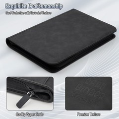 Arkeiliy Trading Card Binder Premium 9 Pocket Double Sided 540 Pocket Pu Card