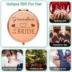 Grandma of the Bride Gifts Wedding Party Gifts Thank You Gift Compact Mirror for
