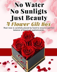 Changshunqi Forever Flowers, Preserved Roses in a Box, Eternal Rose Red
