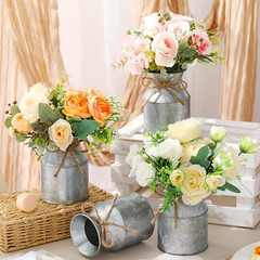 6 Pack Metal Flower Vases Durable Wedding Party Table Decor Centerpieces