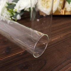 2 Clear 10″ Cylinder Glass Hurricane Candle Holder Shades Party Events Supplies