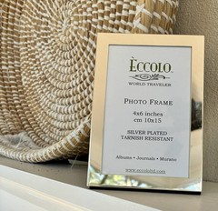 Quality Modern Silver Plated Contemporary 4″ x 6″ Single Picture Photo Frame …