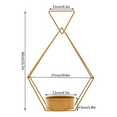 10pcs Gold Metal Diamond Shape Flower Vases Tabletop Wedding Centerpieces Stand