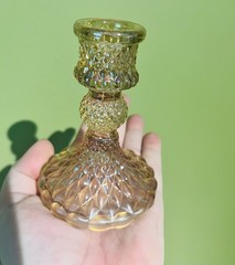 Set Of 12 Reversible Gold Glass Candle Holder Taper Votive Wedding Decor